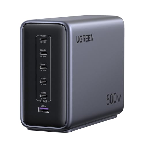 500W Six-Port GaN Charging Station