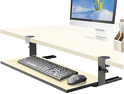 64 cm Clamp-On Sliding Keyboard Tray