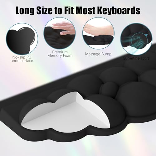 Cloud Keyboard and Mouse Wrist Rest Set