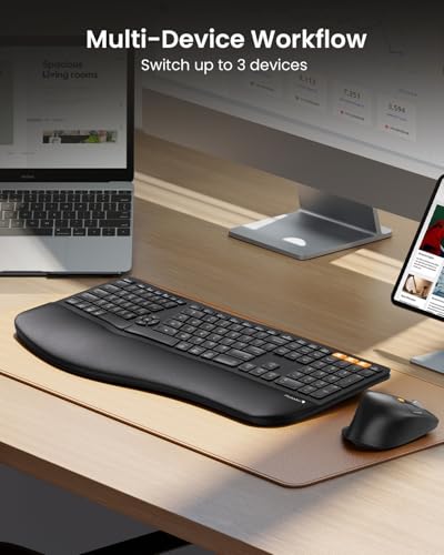 Full-Size Split Ergonomic Keyboard and Mouse