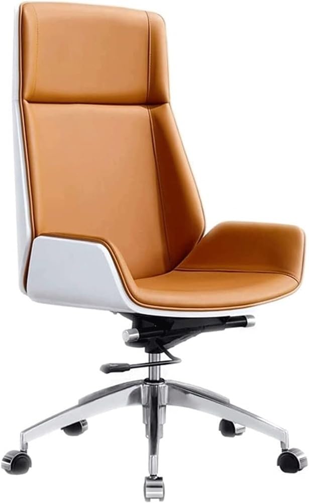 High-Back Leather Ergonomic Office Chair