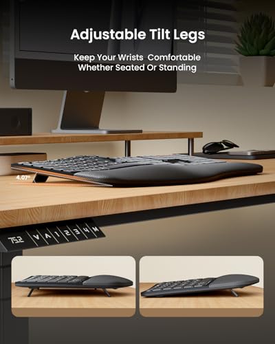 Full-Size Split Ergonomic Keyboard and Mouse