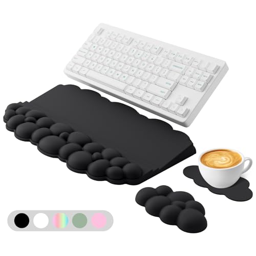 Cloud Keyboard and Mouse Wrist Rest Set