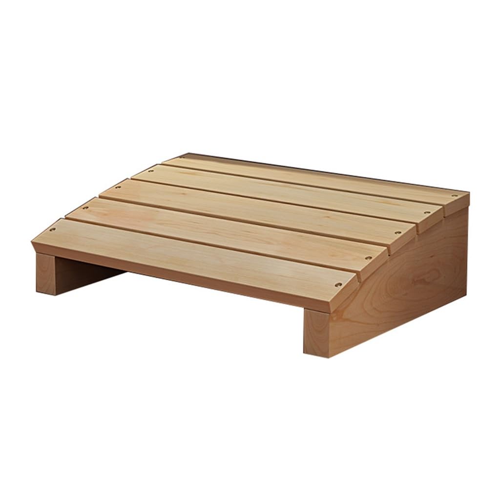 Solid Wood Angled Under-Desk Footrest