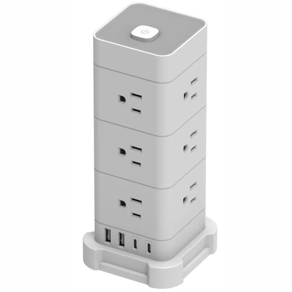 Desktop AC Power Strip with USB-C and USB-A