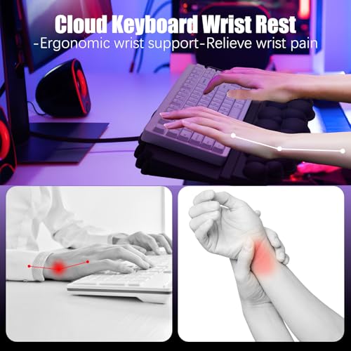 Cloud Keyboard and Mouse Wrist Rest Set