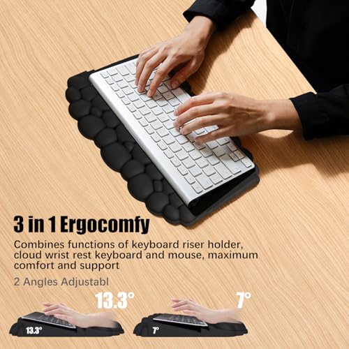 Cloud Keyboard and Mouse Wrist Rest Set