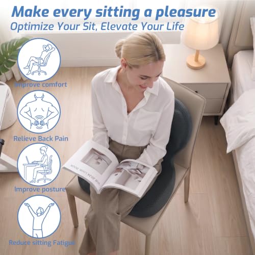 L-Shaped Seat Cushion with Lumbar Support