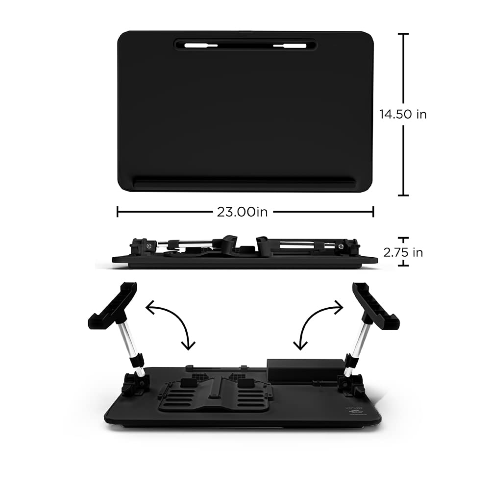 Adjustable Portable Desk and Lap Workstation