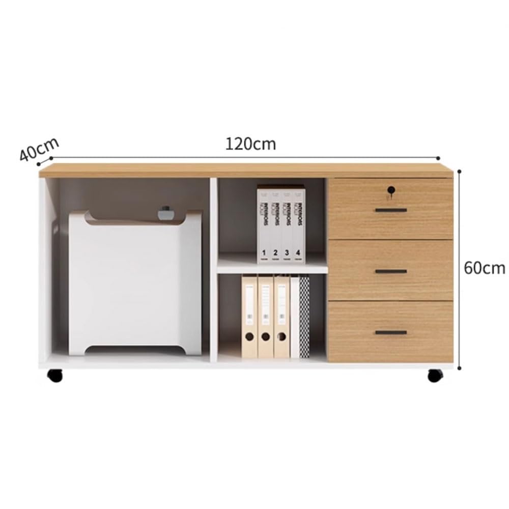 Locking Mobile Under-Desk File Cabinet