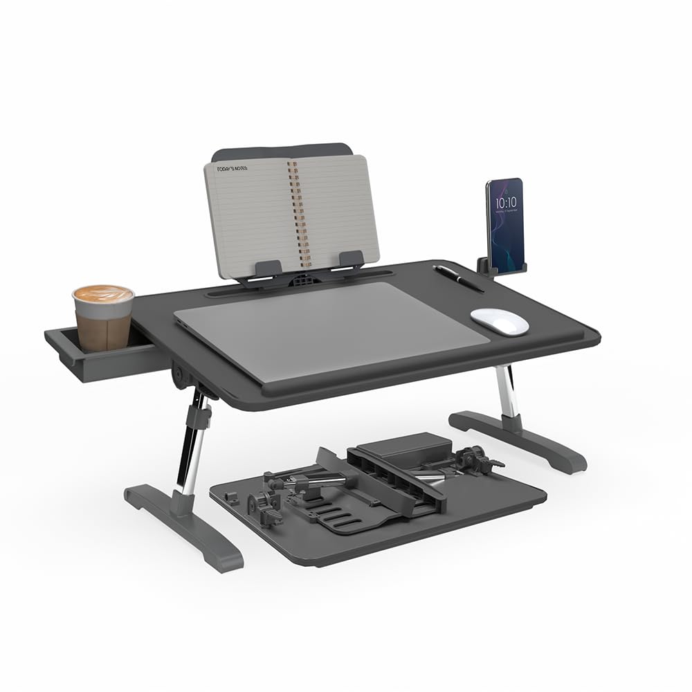 Adjustable Portable Desk and Lap Workstation