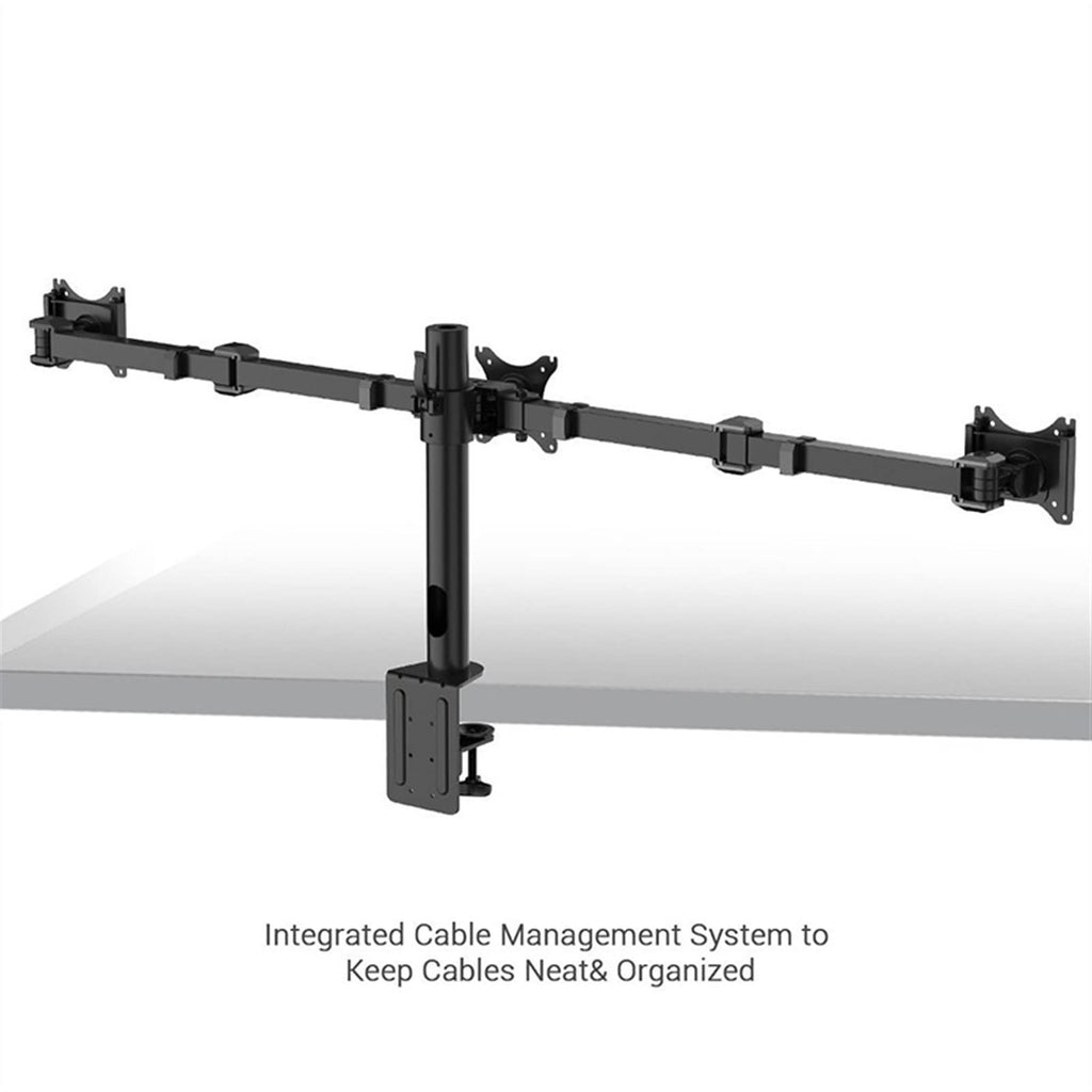 Triple Monitor Arm for 10–27-Inch Screens