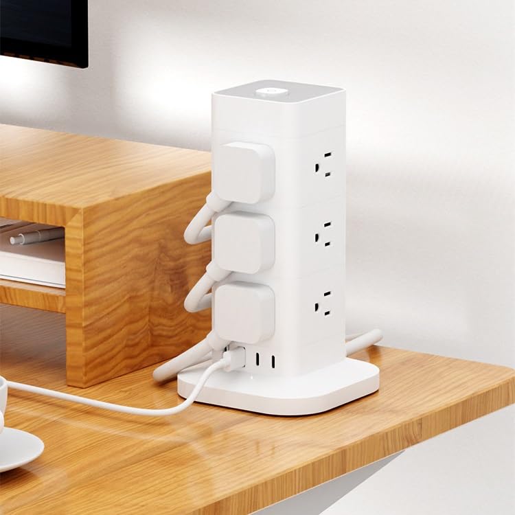 Desktop AC Power Strip with USB-C and USB-A