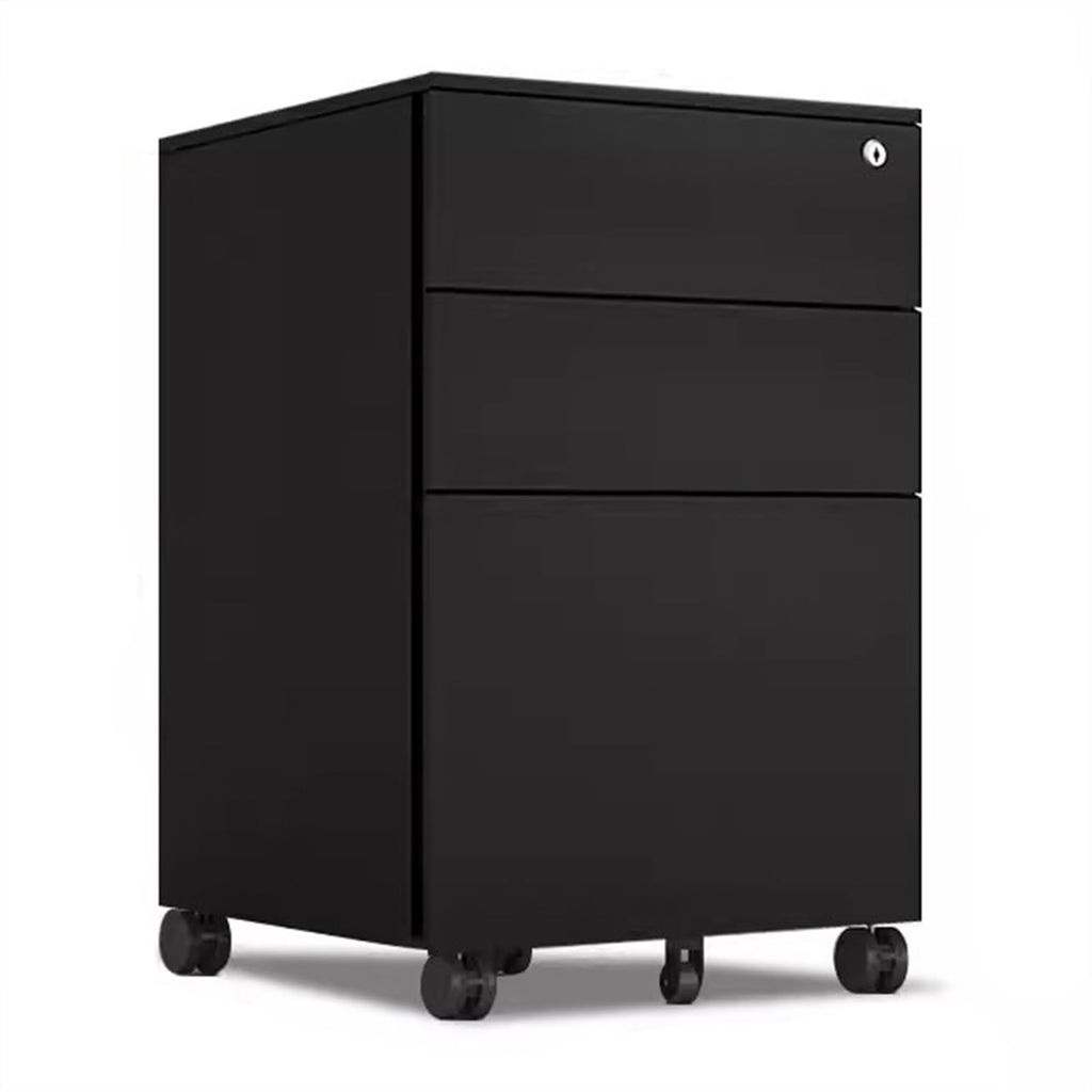 Locking 3-Drawer Metal File Cabinet