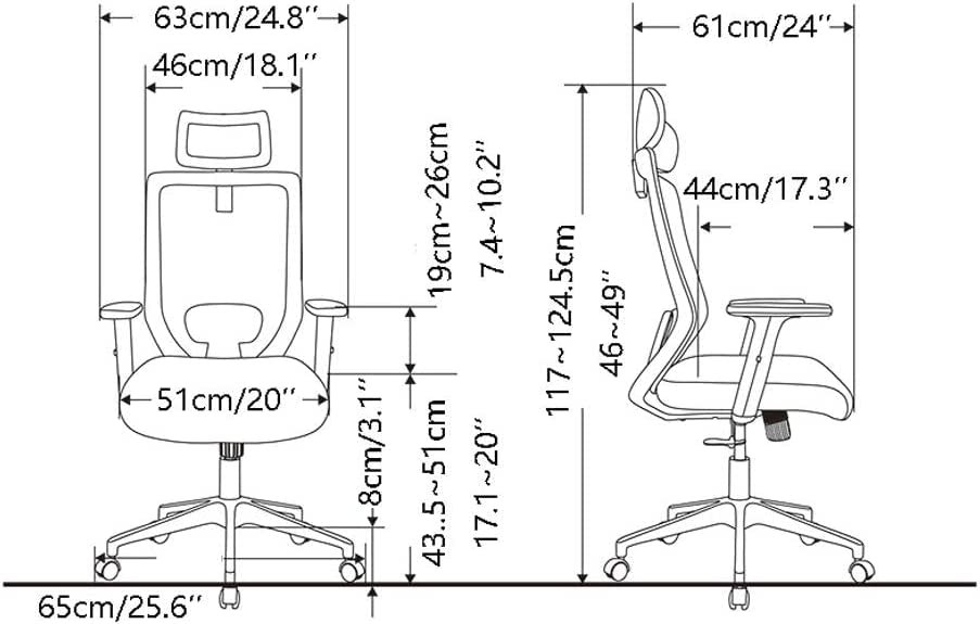 Breathable Ergonomic Swivel Office Chair