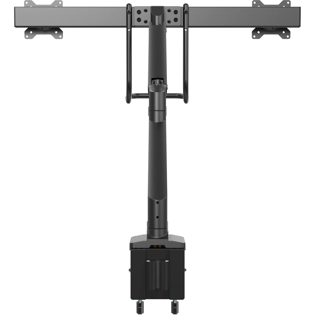 Triple-Monitor Crossbar Desk Arm