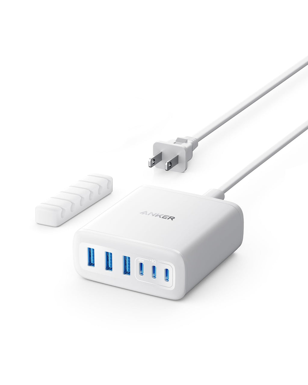 112W Six-Port Desktop USB Charger