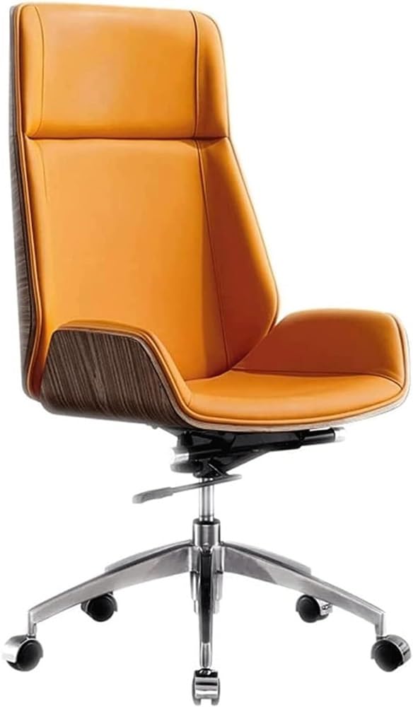 High-Back Leather Ergonomic Office Chair