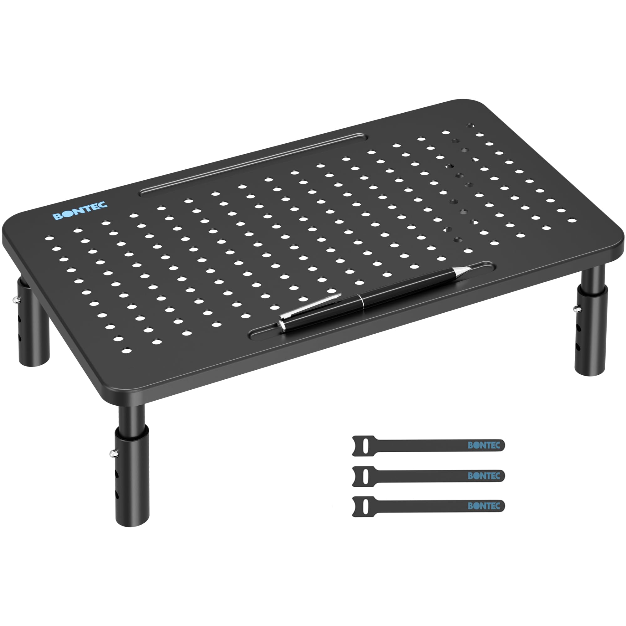 Adjustable Monitor Stand with Drawer