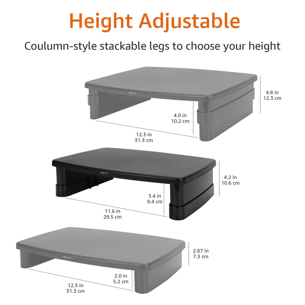 Stackable Monitor and Laptop Stand
