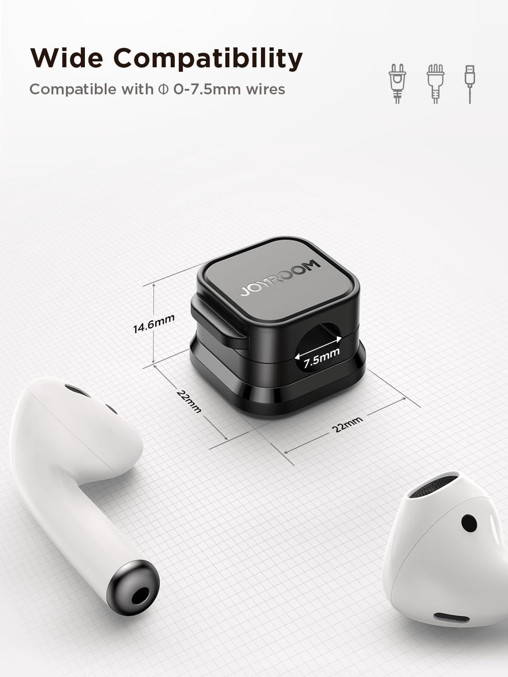 Magnetic Desktop Cord Holder