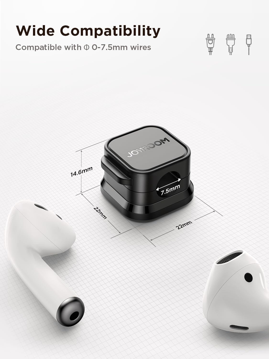 Magnetic Desktop Cord Holder