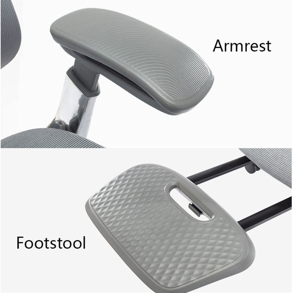 Mesh Ergonomic Office Chair with Footrest
