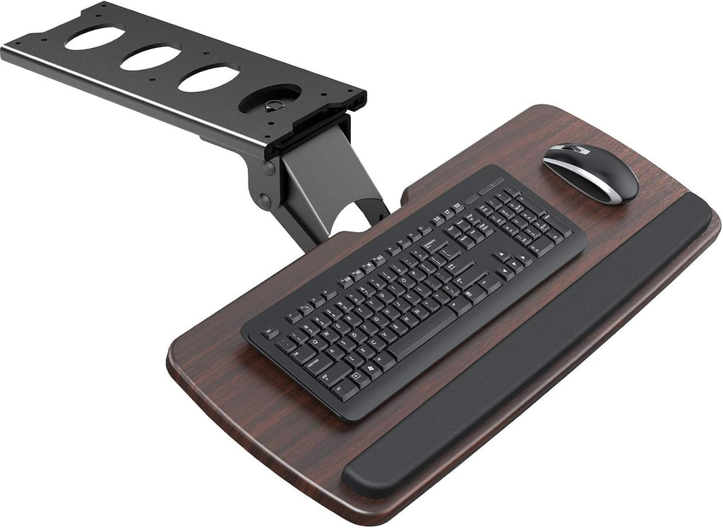 360° Adjustable Under-Desk Keyboard Tray