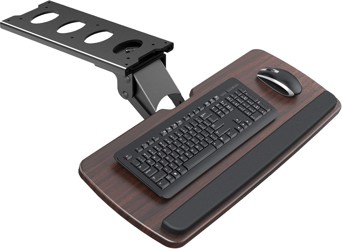 360° Adjustable Under-Desk Keyboard Tray