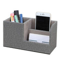 PU Leather Desktop Organizer with Phone Stand