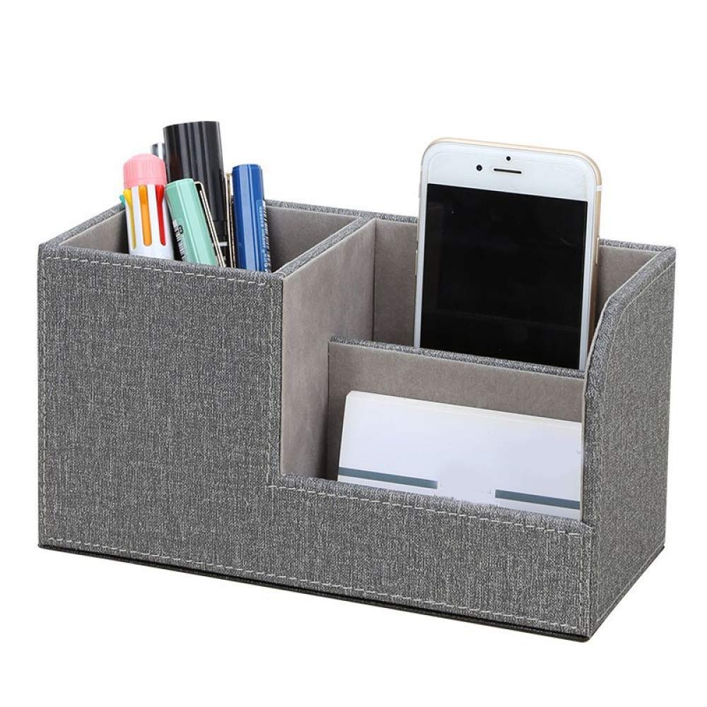 PU Leather Desktop Organizer with Phone Stand