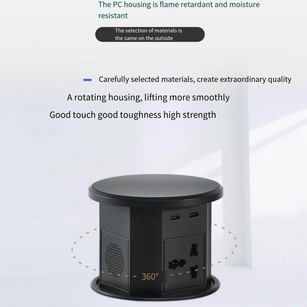 Motorized Pop-Up Desktop Power Socket