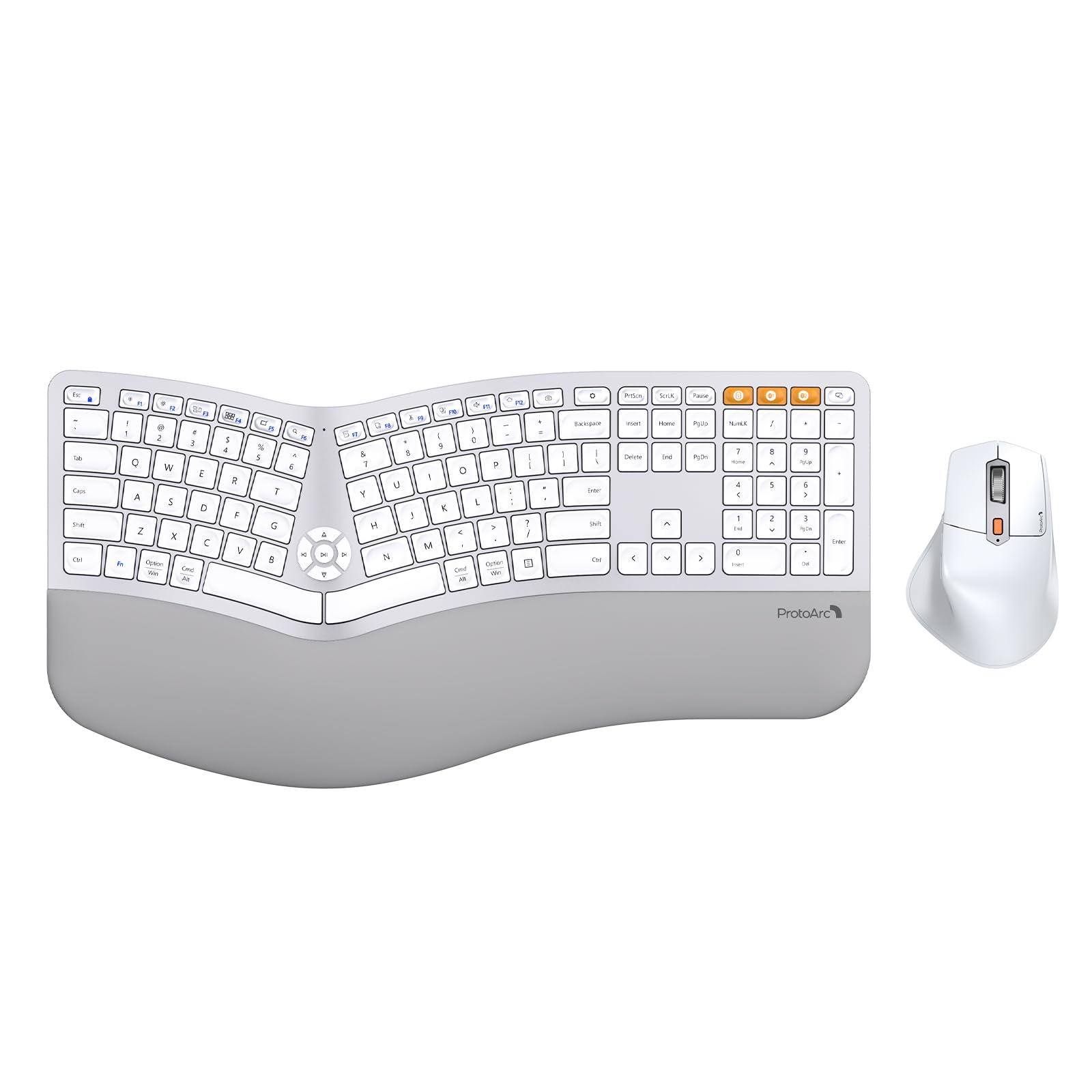 Full-Size Split Ergonomic Keyboard and Mouse
