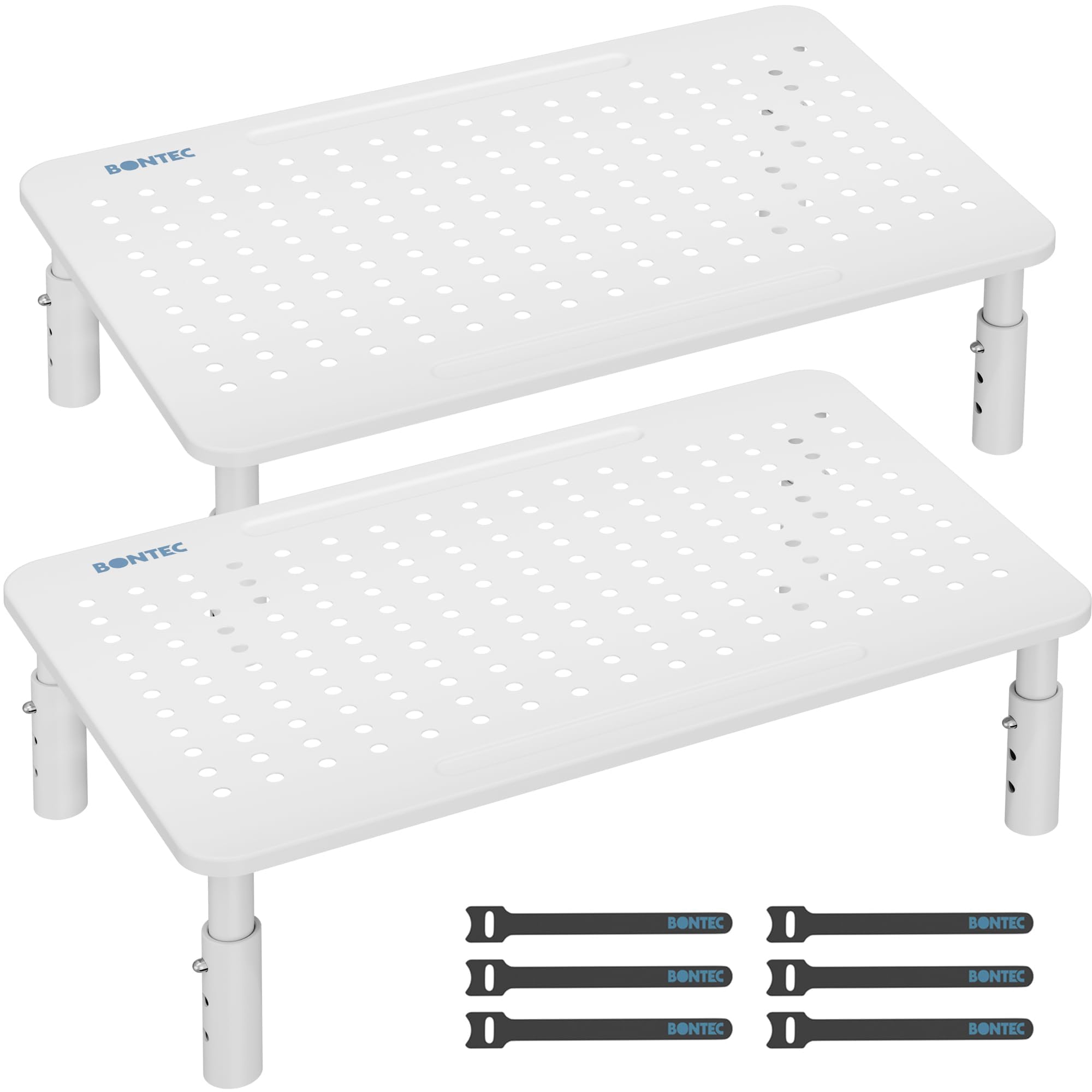 Adjustable Monitor Stand with Drawer