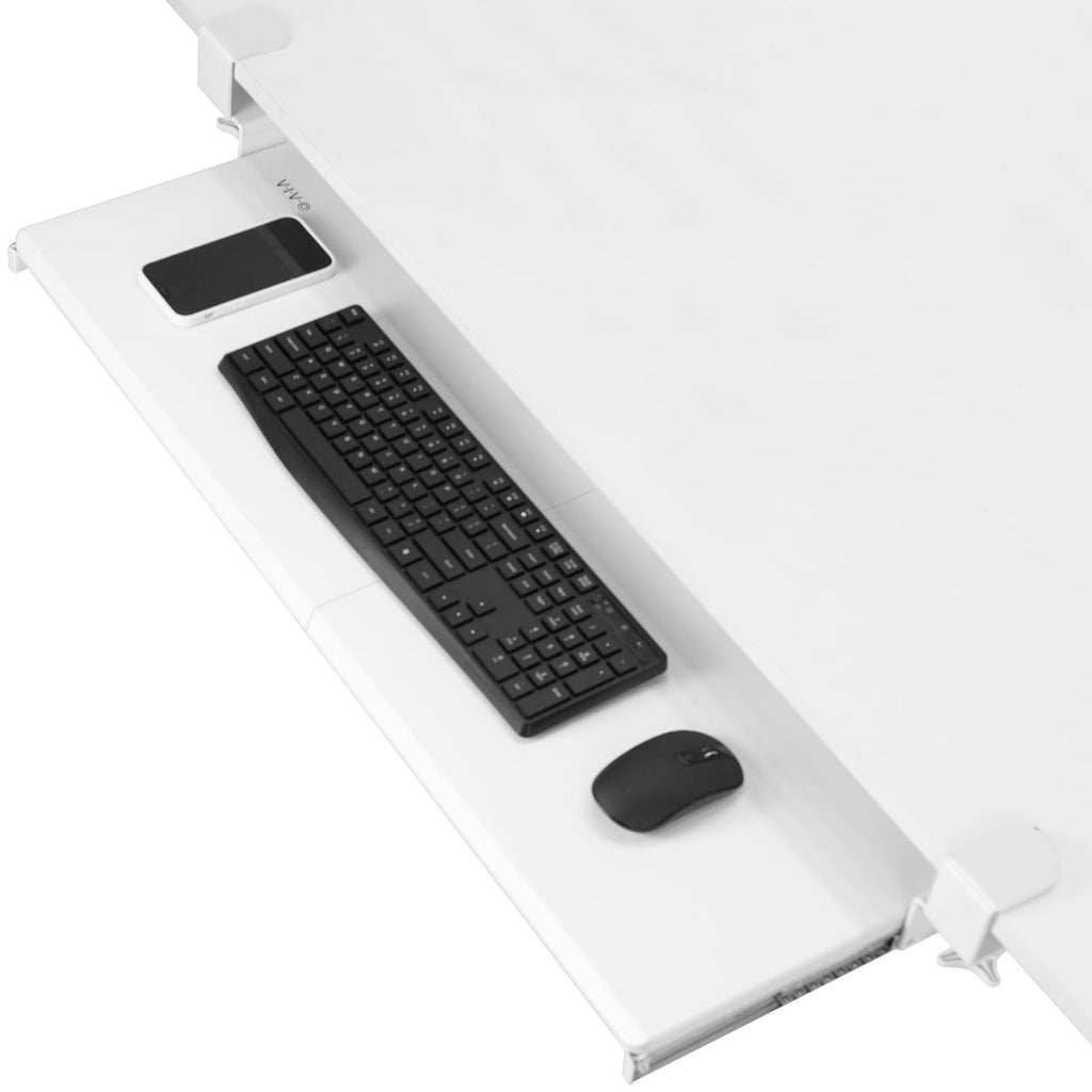 Extra-Long Clamp-On Keyboard Tray