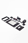 10-Piece Black Leather Desk Pad Set
