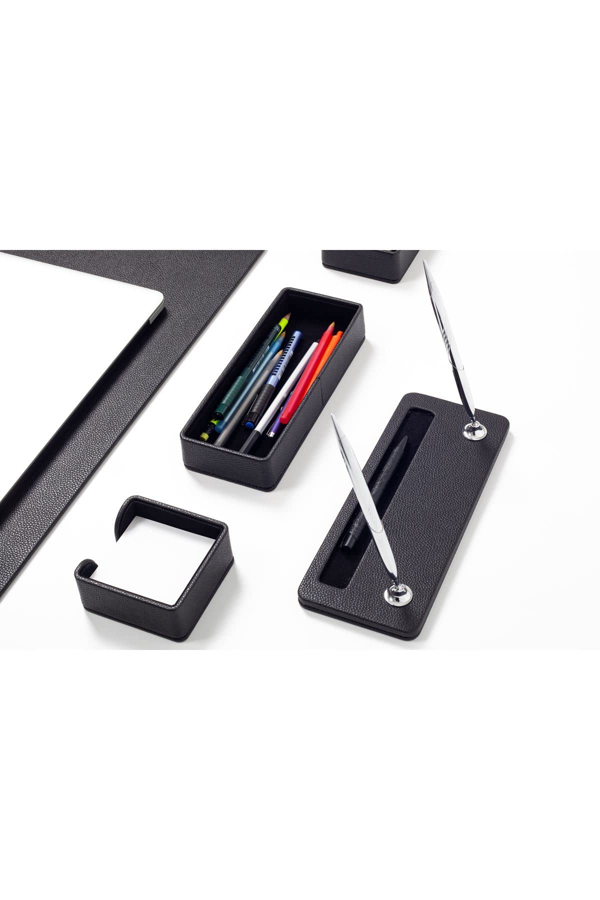 10-Piece Roma Leather Desk Pad Set