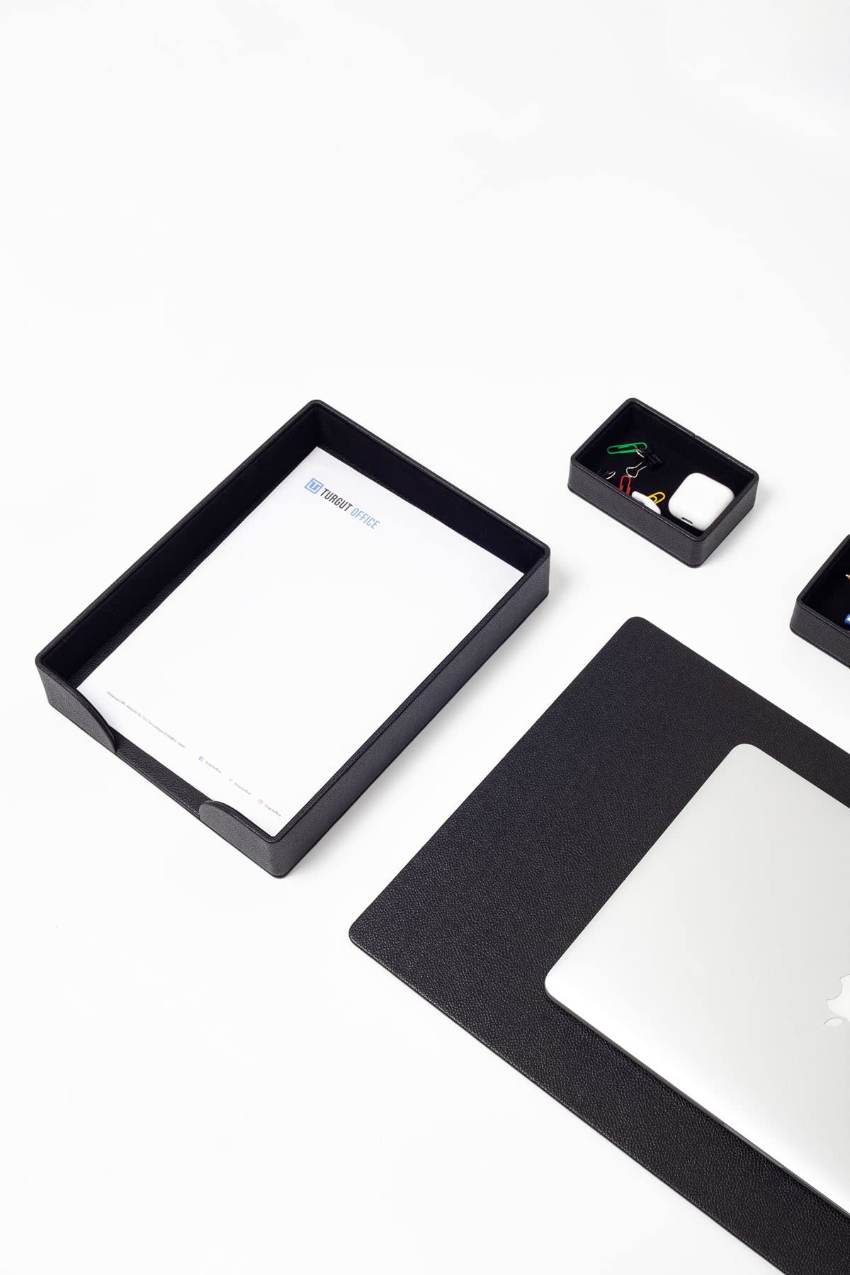 10-Piece Roma Leather Desk Pad Set