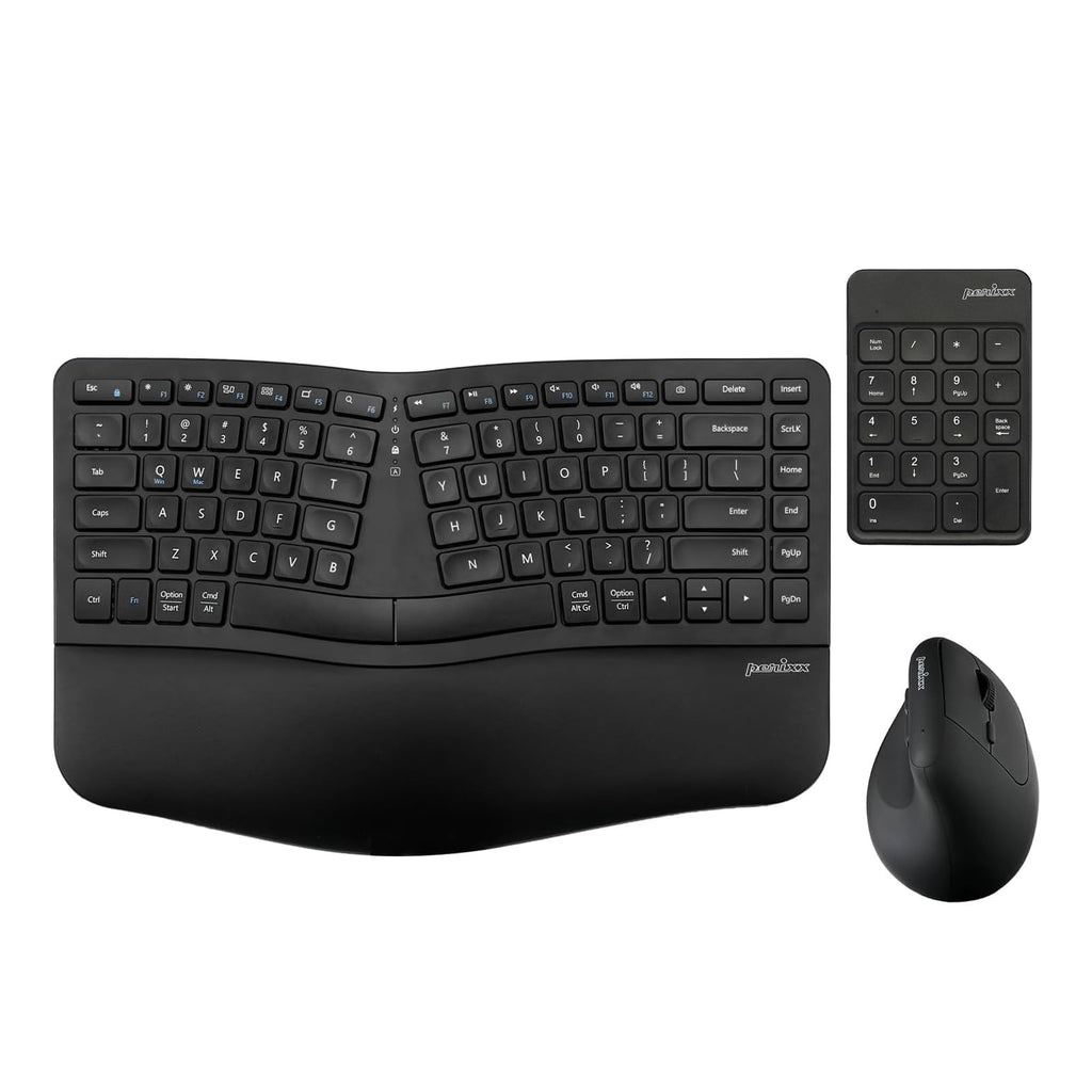 Compact Ergonomic Keyboard and Vertical Mouse