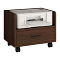 Mobile Wooden Printer Stand and File Cabinet