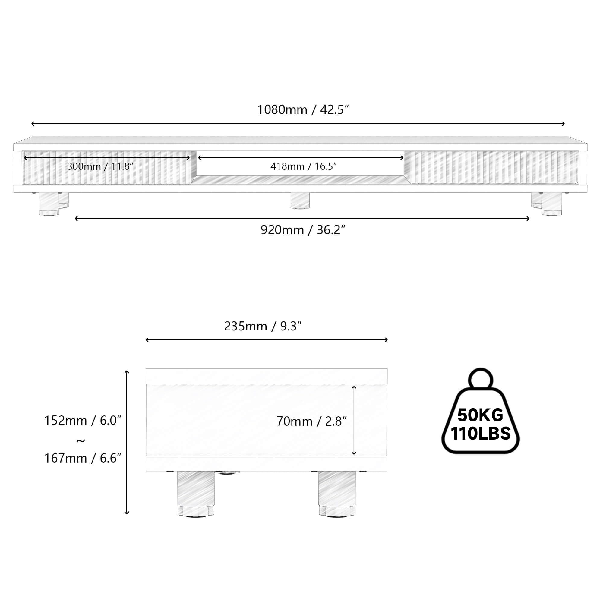 Dual-Monitor Stand with Storage