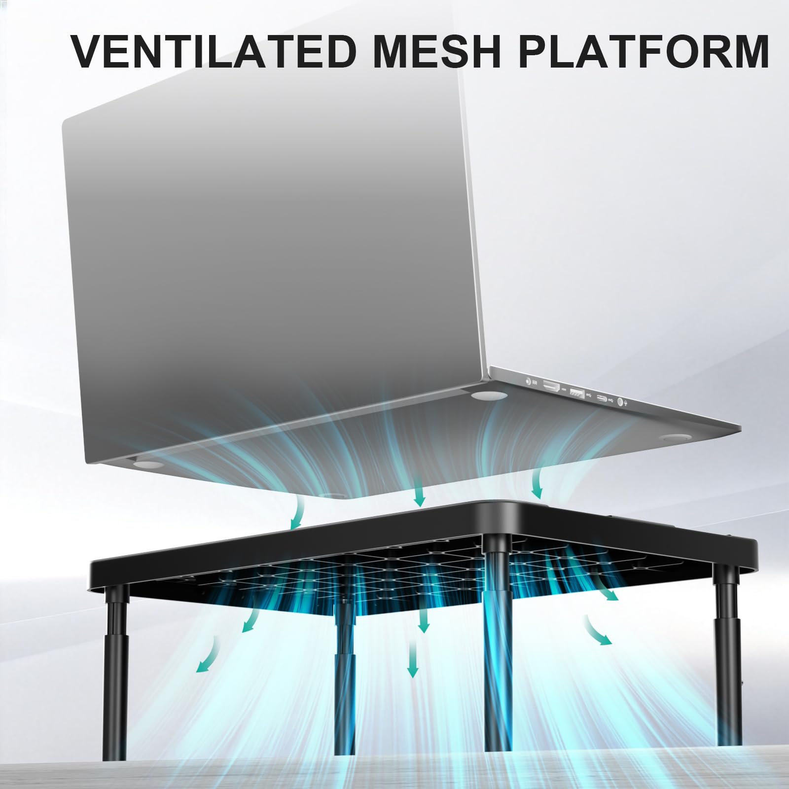 Height-Adjustable Monitor Riser