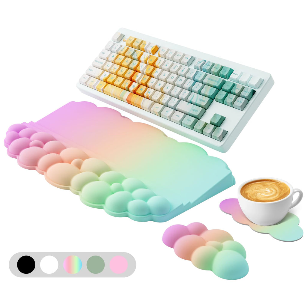 Cloud Keyboard and Mouse Wrist Rest Set