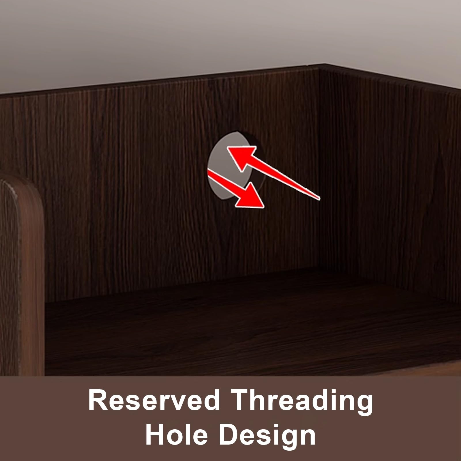 Mobile Wooden Printer Stand and File Cabinet