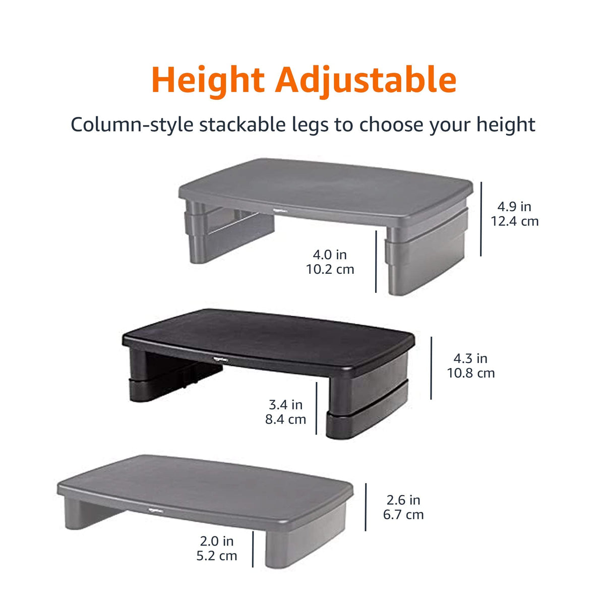 Stackable Monitor and Laptop Stand
