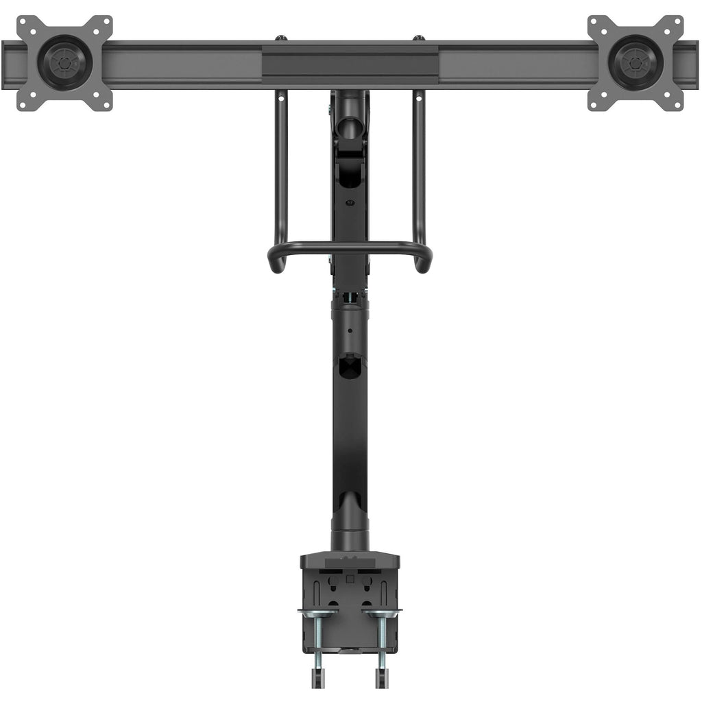 Triple-Monitor Crossbar Desk Arm