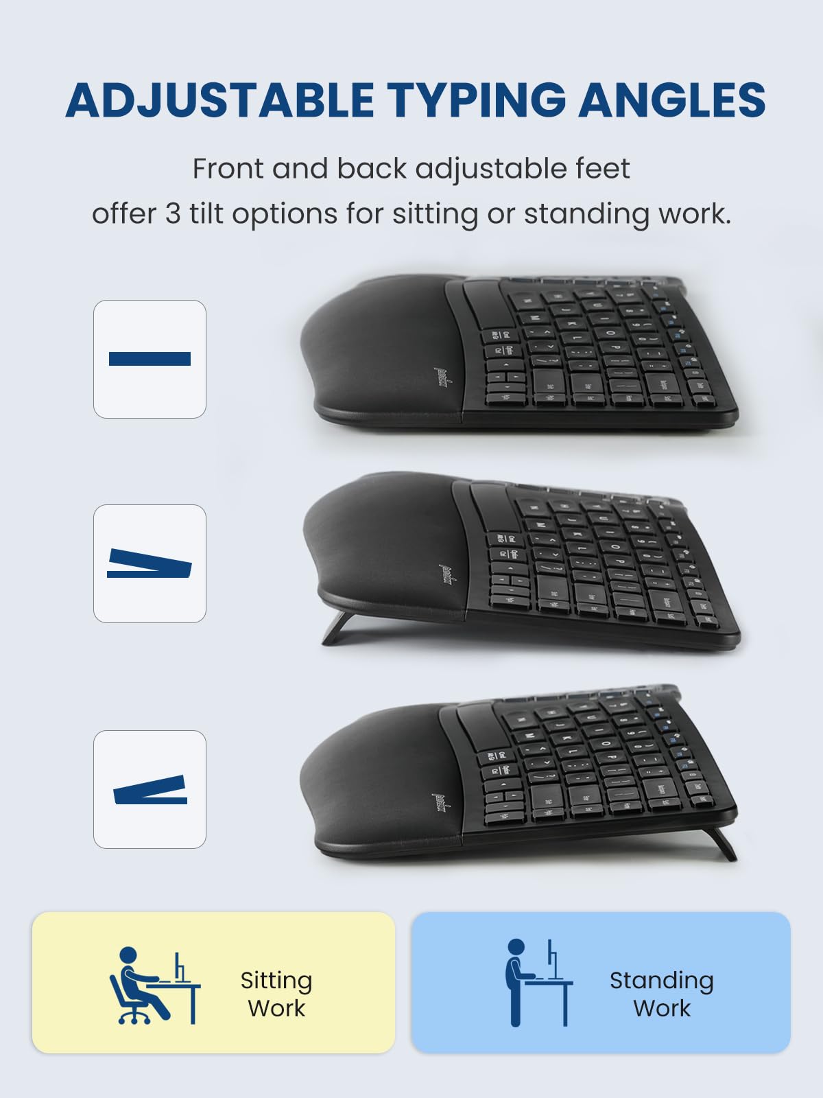 Compact Ergonomic Keyboard and Vertical Mouse