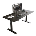 XL Leather Desktop Electric Office Desk