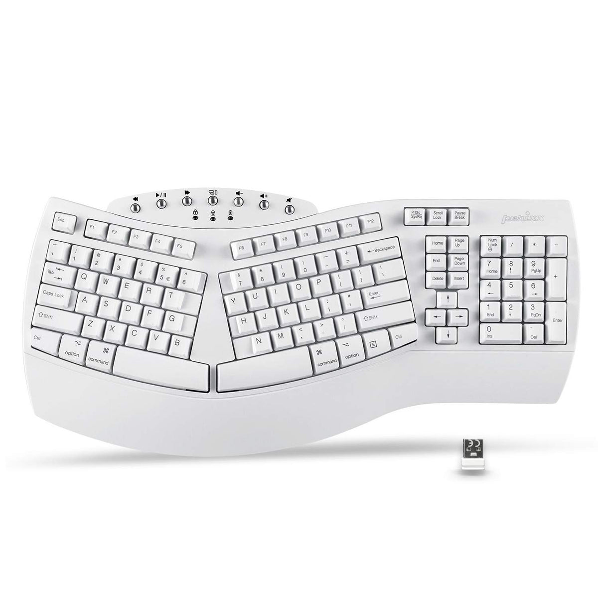 Wired Split Ergonomic Keyboard with Wrist Rest