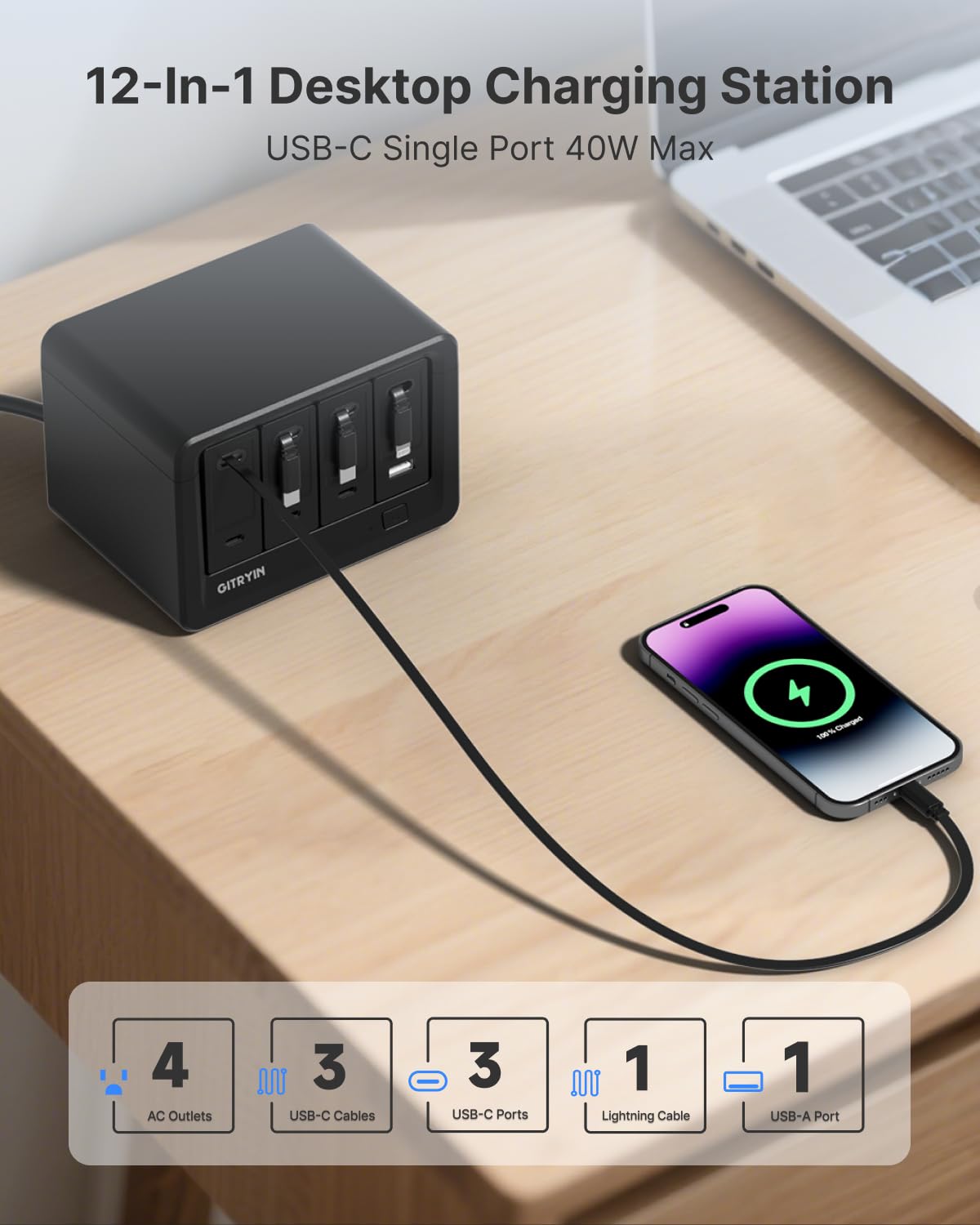 12-in-1 Desktop Charging Station